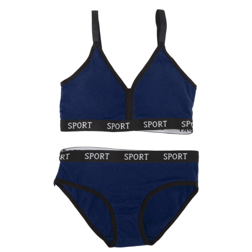 Damen Sport-BH Unterwäsche-Set, weich,