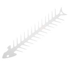 Metal Fish Bone Shape Barbecue Skewer Reusable Roasting Fork Camping Skewers Campfire Grilling Gear