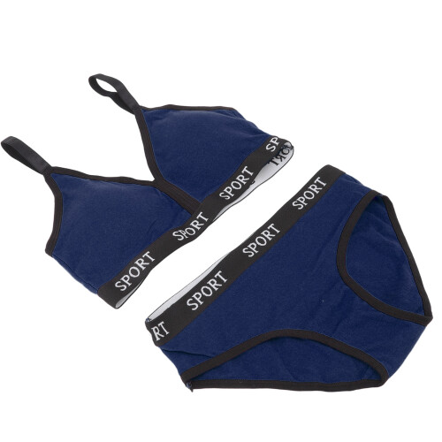 Damen Sport-BH Unterwäsche-Set, weich, 2