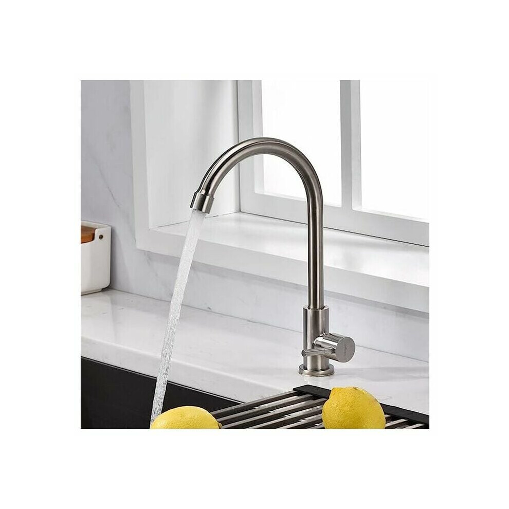 Contemporary Style Solid Brass Construction Kitchen Faucet, Easy Maintenance Cold Water Dispenser, Designed For Both Residential And Commercial Use 9466005085274
