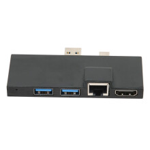 Docking station in alluminio 6 in 1 per Surface Pro 4/5/6 4K HD, 5 Gbps