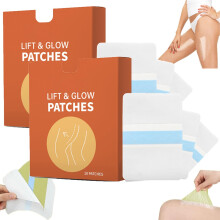 Thigh Lift Tape, Nip Lift and Glow Patches for Sagging Skin, Transparent AntiChafing Skin Lifting Firming (2pcs)
