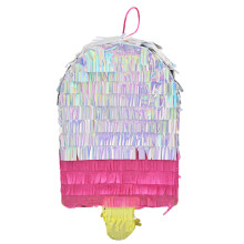 Small Carnival Pinata Cone Pinata For Decoration And Candy Favors Summer Theme Birthday Colorful Sprinkles Ice Cream