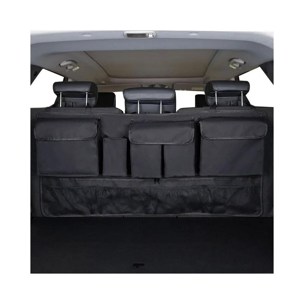 Car Back Seat Organizer Waterproof Oxford Cloth with 9 MultiPockets for Kids Travel Essentials