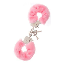 NMC Metal Handcuff with Plush, Pink