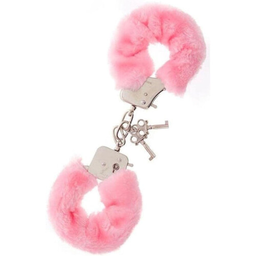 NMC Metal Handcuff with Plush, Pink 2