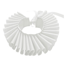 Elizabethan Collar, Renaissance Elizabethan Ruffle Collar Adjustable Elizabethan Ruffle Collar for Christmas Holiday White