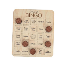 AWHAO Bingo Set with Cards for Families and Sports Games, Football Football.