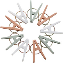 Pinzas de ropa mini extraíbles y versátiles, perchas de viaje plegables con clips para uso multiusos, aplicación universal en el armario o de