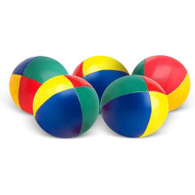 Pellet-Filled Juggling Balls, Bright And Colorful Learning Toy With Solid Construction And No-Bounce Feature