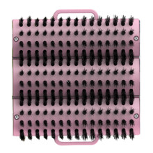 Pet scratch tool, horse washing tool, massage device, comfortable faux fur brush for itch relief and coat health.