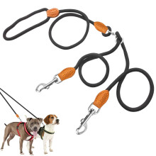 Robust Nylon Dog Leash, Dog Leashes, Dual Leash for 2 Dogs, Slip Leash with Stopper, Dog Leash for Medium and Large Breeds, Training Leash