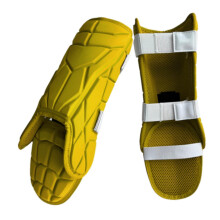 Shin Guard for Baseball and Softball, Youth Training Protective Gear Yellow