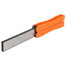 Professionele dubbelzijdige slijpsteen, draagbare diamantslijper voor snelle scherpstelling van messen en gereedschap, geschikt voor het slijpen van