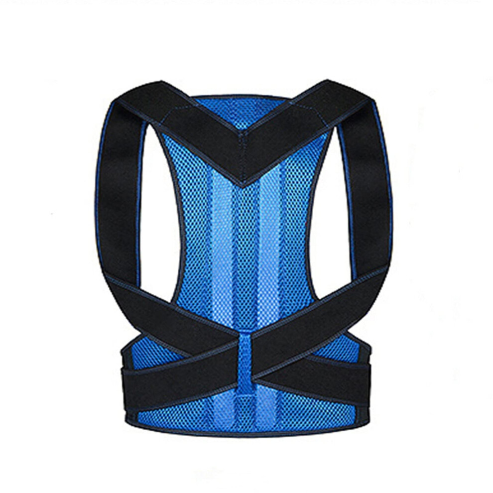Back Corrector Medical Back Support Lumbar Decompression Belt Posture Corrector Blue 5XL