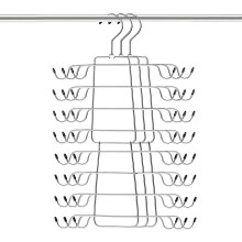BH-bøjle med multifunktionel krog, skridsikkert pladsbesparende design til tanktop-organisator, sæt med 3 metalbøjler, ideelle til
