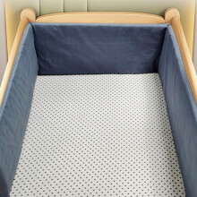 (200*30CM, N28) Breathable Crib Bed Liner Bumper Adjustable Baby Cot Bumper Set Cot Liner Airwrap Cot Bumper Protect All Round Crib Rail