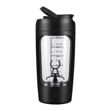 Electric Protein Shaker Bottle Portable Mixer Cup For Milk, Milkshakes And Coffee Black 20 x 9.2 x 9.2 cm