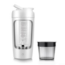 Electric Shaker Cup Rechargeable Portable Mixing Cup For Milkshake Coffee Juice White With Box