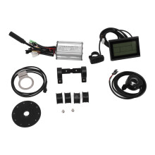 Elektrische ombouwset met lcd-display, waterdichte borstelloze motorcontroller (36V/48V) met sinusgolf en warmteafvoer, en trapondersteuning met