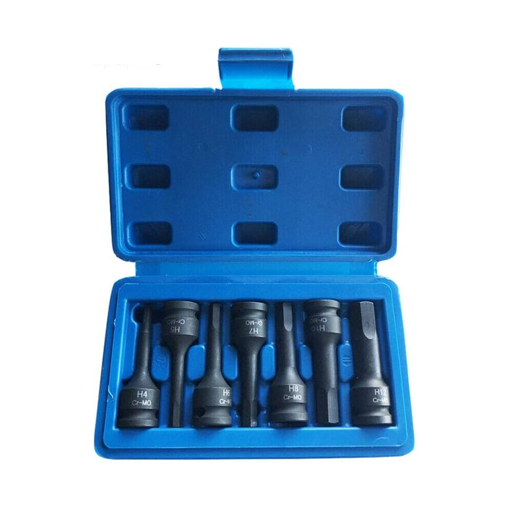 6 Point Spline Allen Bit Sockets, Precision Machined Bits For Confined Spaces Handling, 3/8" Drive Impact Allen Bit Socket Set, Automotive, Mechanic A 9088816266477