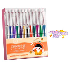Glitter Gel Pen Set, Lightfast, BloodResistant, 24 Colors