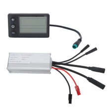 Controlador sem escovas para bicicleta elétrica com painel de LCD, controlador de velocidade do motor à prova d'água com proteção contra