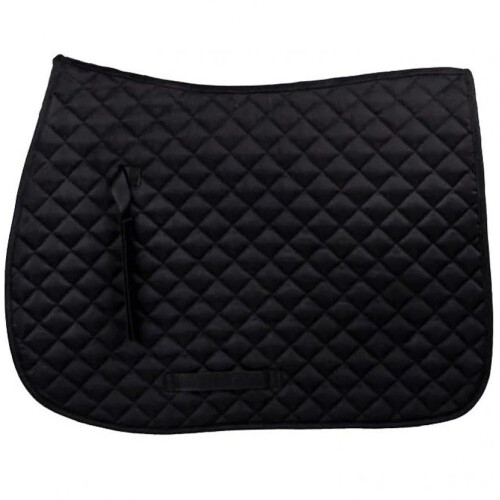 ShockAbsorbing, Breathable Western Saddle Pad for Stable Riding, Black