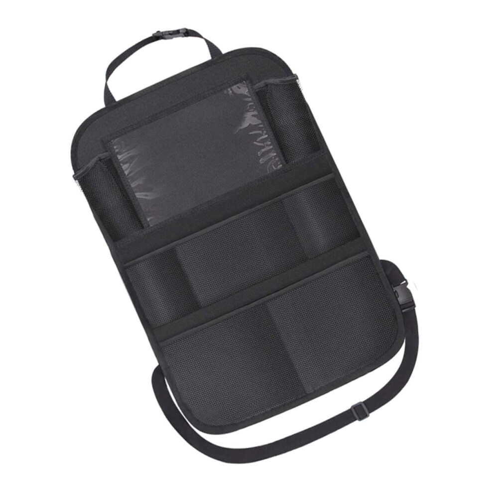 Car Seatback Storage Bag With Zipper, Auto Hanging Pouch, Backseat Car Organizer For Kids