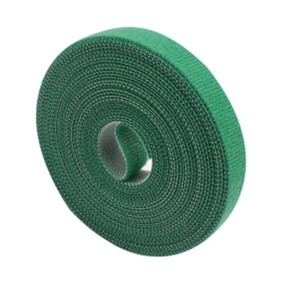 Data Cable Management Strap Reusable Detachable Cable Ties 5M Length Adhesive Tape Green Tearable Wire Straps 9323874519579