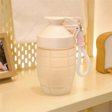 600ml Water Cup GrenadeShaped Shaker Cup With Frosted Pineapple Finish, LargeCapacity Milkshake Mixing Cup Outdoor Use
