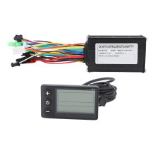 Visor LCD para sistema de controle de bicicleta elétrica, controlador sem escovas com função de luz de condução e ajuste de brilho da luz de