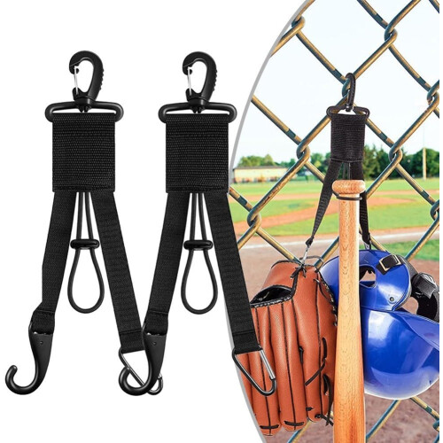 Multifunctional baseballsoftball equipment holder with lock and elastic rope 2