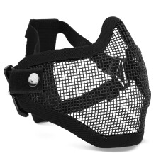 Tactical Mesh Face Mask, Superior Protection Half Face Protection, Soft Ribbon Edge Covering To Prevent Facial Scratches, For Wide Range Outdoor