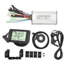 Controlador de motor para bicicleta elétrica, controlador de motor sem escovas, display LCD à prova d'água, liga de alumínio de alta qualidade,