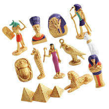 Educational Ancient Egyptian Miniature Figures of 12 for Creative Exploration of Children