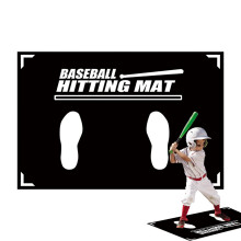 Baseball Hitting Mat, NonSlip Softball Practice Turf, Batters Box Turf, 90 x 60 cm