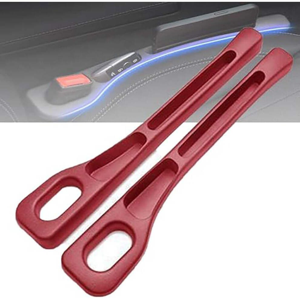 2Pcs Car Seat Gap Filler Organizer For Kia Models, Pu Leather Leakproof Gap Prevention Design, Red 9323874520384