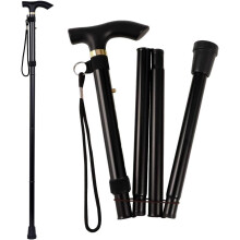 Kulfiberkonstruktionsstok, let og modstandsdygtig for uovertruffen holdbarhed, justerbar fra 83 cm til 93 cm (sort)