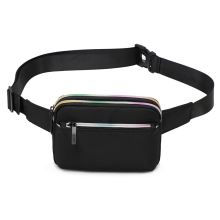 Bolsa transversal para todas as ocasiões, pochete unissex resistente à água com compartimentos antifurto ocultos, pochete moderna para mulheres e