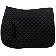 Padded, Absorbent, Breathable Seat Cushion for Stable Riding and Spine Protection, Equestrian Equipment Accessory, Black