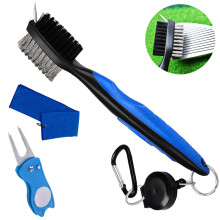 Golf Club Care System, Enhanced Performance Durable Construction Club Groove Cleaner, Retractable Extension Cord For Microfiber Waffle Pattern Towel A