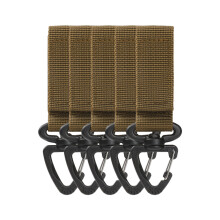 Gürtelschlaufe mit drehbarem Karabiner, taktischer Ausrüstungsclip aus Nylon für Dienstgürtel im Outdoor-Bereich, praktisches Design,