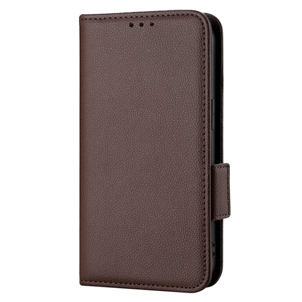 Case Compatible With Note 50 Pu Leather Wallet Design Card Slot Stand Flip Brown 9001264393151