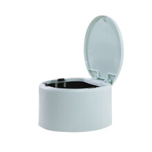 Stijlvolle prullenbak voor thuis, mini prullenbak voor op het bureau voor een esthetisch aantrekkelijke en geurvrije afvalverwerking (blauw)