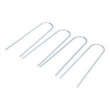 Piquets de fixation pour aménagement paysager extérieur, piquets de jardin en acier inoxydable, clous de tente en forme de U, agrafes pour