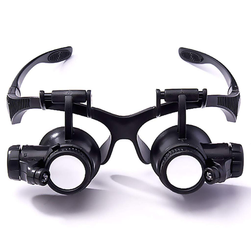 Light Magnifying Glass Magnification, Portable, Handheld, Grip, Desktop Magnifying Mirror, Headmounted Magnifying Glasses With Headband