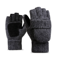 Weiche und strapazierfähige Winterhandschuhe, fingerlose Winterhandschuhe, die sich in gestrickte Wollfäustlinge verwandeln lassen, stilvolles und
