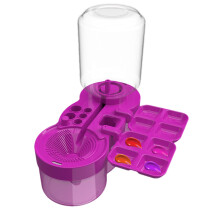 Painting Brush Cleaner, Washable Painting Tools, Compact Space Saving, Water Circuit, Purple