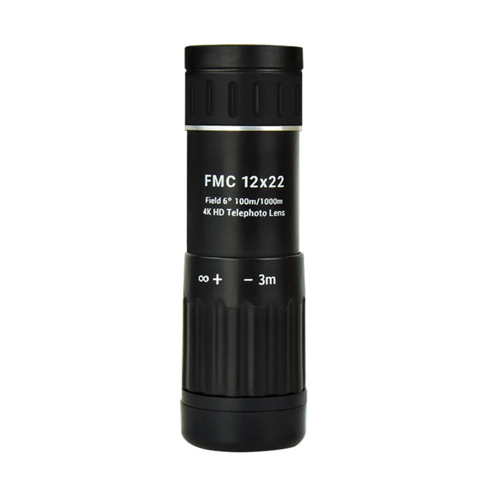 Resolution 12X Monocular With Sight Reticle Thin Easy Carry Weight Optical Instrument For Outdoor Activities Light 9119770234889